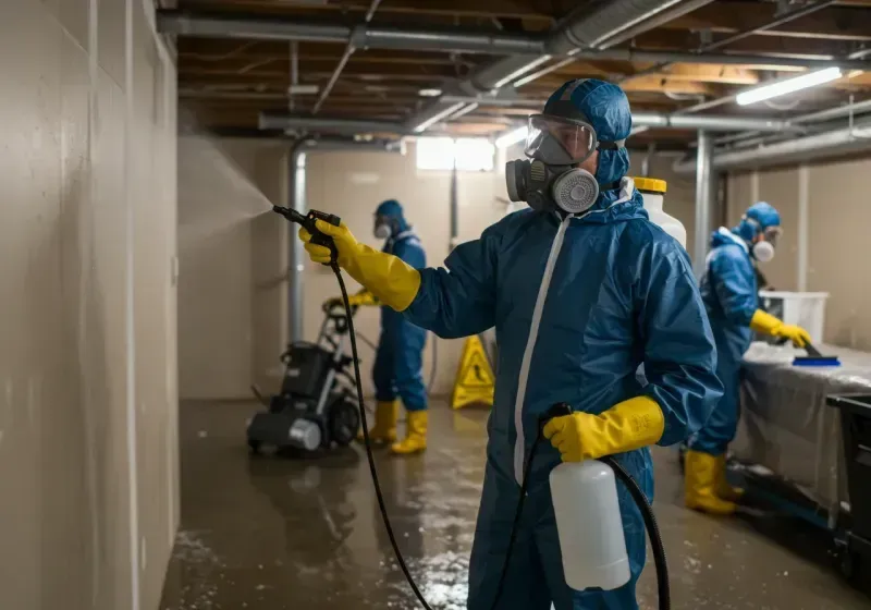 Basement Sanitization and Antimicrobial Treatment process in Monmouth, OR